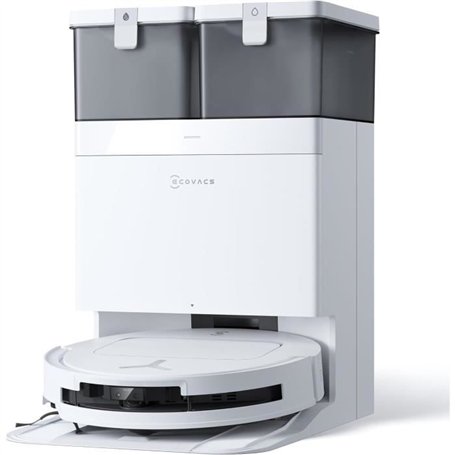 ECOVACS DEEBOT T50 OMNI - Aspirateur Robot Laveur avec Station - 15000Pa - Brosse latérale et serpilliere Extensibles - ZeroTang