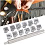 ensemble d'outils d'estampage pour étui à outils d'estampage 12 pièces pour bijoux pour cuir pour a
