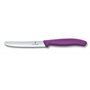 Victorinox Swiss Classic Set de Couteaux à Tomates et de Table, Couteaux de cuisine, 6 Pièces, Bord Dentelé, Acier Inoxydable, C