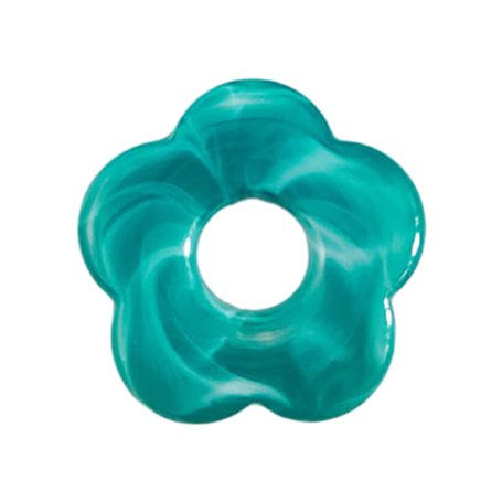 DIIOOMIEEU Pendentifs en résine teintée avec cinq fleurs creuses - Accessoires de bijoux pour boucles d'oreilles