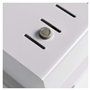 Acrimet Boîte à Fiches Organisateur 4'' x 6’', Base en Métal Robuste (Index AZ et un Séparateur Plastique Inclus) (Base Blanche 