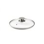 Ibili - 971616 - Couvercle en Verre Poignée en Acier Inoxydable 16 cm
