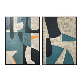 Cadre Home ESPRIT Noir Vert Urbaine 83 x 3