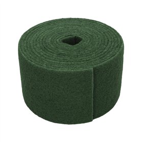 Éponge en fibre verte professionnelle. Rouleau de 14 cm x 6 m.