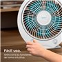 Cecotec - Ventilateur de Sol EnergySilence 4500 Power Box - 45 W, Diamètre 30 cm, 5 Pales, 3 Vitesses et Minuterie Jusqu'à 1 Heu