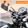 Support Telephone Moto Etanche Sacoche Telephone Moto avec Visiere valide pour Les Smartphones jusqu'a Un ecran de 7,5" valable