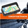 Support Telephone Moto Etanche Sacoche Telephone Moto avec Visiere valide pour Les Smartphones jusqu'a Un ecran de 7,5" valable