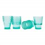 DOIY - Ensemble de verres en cristal - Design en forme de poisson - Fabriqués en cristal - Verres empilables pour la décoration