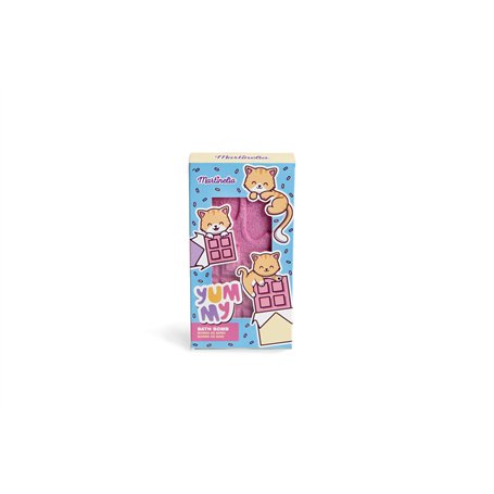 Martinelia Bombe de Bain Tablette de Chocolat Rose pour enfant - Boule de bain effervescente pour Fille - Sans Produits Nocifs