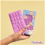 Martinelia Bombe de Bain Tablette de Chocolat Rose pour enfant - Boule de bain effervescente pour Fille - Sans Produits Nocifs
