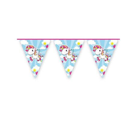 Folat 65047 Guirlande de fanions licorne 10 m