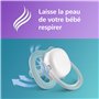 sucettes légères et aérées pour bébés âgés de 0 à 6 mois