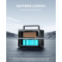 BLUETTI EB3A Station Électrique Portable, Batterie LiFePO4 268Wh, 1 Sortie CA 600W (1200W Pic), Recharge de 0 à 80% en 30 Min, G