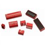 Commutateur DIP à double rangée Commutateur dans la boîte 1 2 3 4 6 8 10 12 Position PCB Montable sur Commutateur Dip, Pack de 4