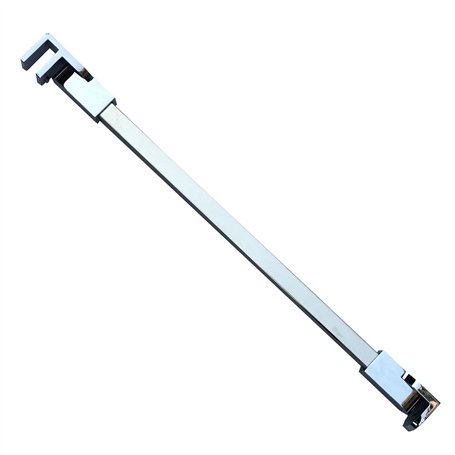 80 cm en acier inoxydable sans cadre Porte de douche Panneau fixe Wall-to-glass Barre de support pour 6mm 8mm 10mm en verre épai