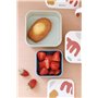 BÉABA, Set 3 Boîtes à goûter Bébé et Enfant, Idéal Maternelle Ecole Crèche Sport, Compact, Ouverture et Nettoyage Facile, Compat