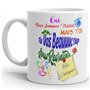 Kalféa Mug Humour collègue Tasse drôle nous sommes tristes tu vas nous regretter Céramique Qualité Idée Cadeau Originale retrait