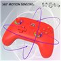 Manette sans fil - SUBSONIC - Switch 2 / Switch - LEDs programmables - Vibrations - Gyroscope - Rouge