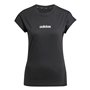 T-shirt à manches courtes femme Adidas W LIN SJ T JC8238 Noir