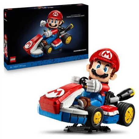 LEGO Mario Kart 72037 Mario Et Kart Standard - Set De Construction Pour Adulte  Figurine
