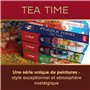 Trefl Premium Plus Quality - Puzzle Tea Time : Paradis pour Animaux - 1000 pièces, Série d'Images Nostalgiques Peintes, Pièces P