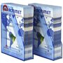 Acrimet Porte-Revues, Support Durable, Organisateur pour Dossiers pour Bureau (Plastique) (Couleur Bleu Transparent) (Lot de 2)