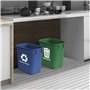 25 gallons / 13 quarts / 12 litres (en plastique) (vert et bleu) (lot de 2