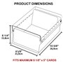 Acrimet Boîte à Fiches Organisateur 5'' x 8’', Base en Métal Robuste (Index AZ et un Séparateur Plastique Inclus) (Base Verte av