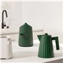 Alessi Plissé MDL06/1 GR - Bouilloire Électrique Design, en Résine Thermoplastique, Fiche Européenne 2400W, 100 cl, Vert