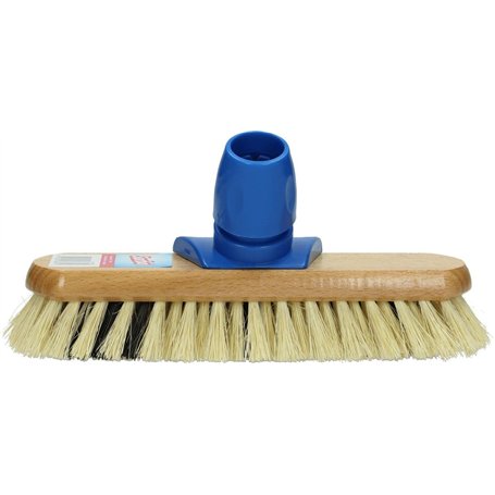 Sorbo Balai à Balayage/Balai à Poils Fibres – 22 cm – Manche en Bois – Nettoyage Intérieur & Extérieur – Poils Résistants – Parf