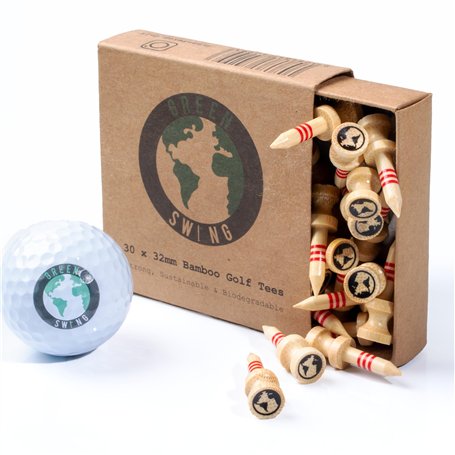 Green Swing Tees de Golf en Bambou de 32 mm Unisexe