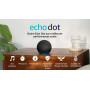 Echo Dot (Nouvelle génération) | Enceinte connectée Bluetooth et Wi-Fi au son puissant encore plus imposant, avec Alexa | Anthra