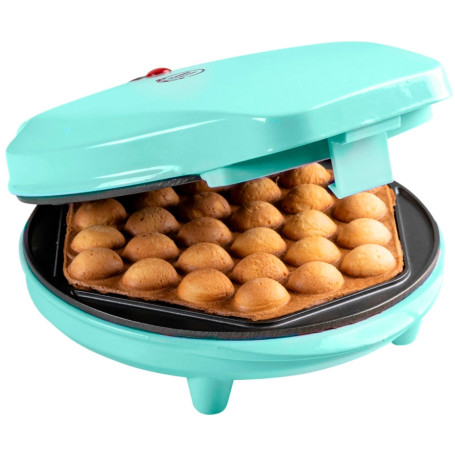Bestron Gaufrier à bubble, gaufres pour gaufres à bulles à remplir de glace, de chocolat ou de fruits, avec feu de signalisation
