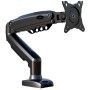 Invision Support Ecran PC Bras Simple pour Moniteurs de 19 à 32 Pouces, Pince de Bureau VESA 75/100mm, Réglage Hauteur sans Outi