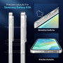 caslord Coque pour Samsung Galaxy A56 5G avec 3 Verre Trempé, Anti-Jaune Étui de Protection Antichoc Anti-Rayures, Transparente
