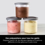 Ninja CREAMi Sorbetière & Fabrique à Desserts Glacés 3 Pots, 7 Programmes, Crème glacée, Glace italienne, Sorbets, Smoothie Bowl