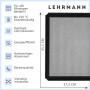 LEHRMANN Plaque aluminium perforée 45,5 x 37,5 cm avec revêtement antiadhésif Plaque pâtissière de cuisson Comparable/remplaçabl