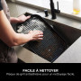 Ninja Woodfire Barbecue électrique et fumoir Pro XL avec thermomètre, barbecue et Air fryer d'extérieur 4-en-1 avec système Smar