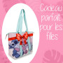 Cabas Stitch Fille – Grand Tote Bag pour Plage, Piscine ou Voyage – Léger, Zippé, Motif Angel & Stitch – Accessoire Été Enfant o