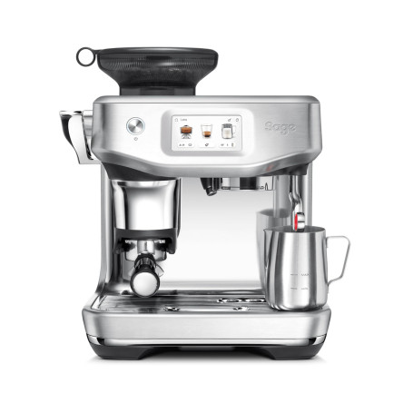Sage - The Barista Touch Impress - Machine à Café à Grain avec Moulin, Mousseur à Lait et Fonction Cold Brew - Acier Inoxydable