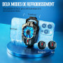 TRILINK Refroidisseur de téléphone pour le jeu, ventilateur universel de refroidissement de téléphone avec deux modes, radiateur