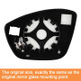 SENZEAL Verre de Rétroviseur Remplacement pour Citroën C3 2016-2021 Peugeot 208 2008 308 2013-2019 Chauffant Retroviseur Extérie