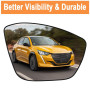 SENZEAL Verre de Rétroviseur Remplacement pour Citroën C3 2016-2021 Peugeot 208 2008 308 2013-2019 Chauffant Retroviseur Extérie