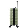 Cabin Max Valise à Main 55x35x25 cm, légère, Coque Rigide, Bagage à Main, avec 4 Roues, Serrure à 3 Chiffres (Bodo Grun, Air Fra