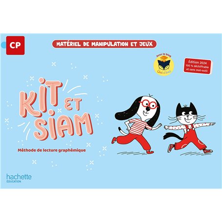 Kit et Siam - Méthode de lecture CP - Boîte de matériel et de jeux - Ed. 2024