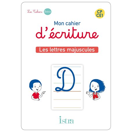 Mon cahier d'écriture CP-CE1 - Cartes Lettres majuscules cursives  - Ed. 2022