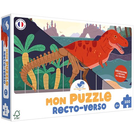 Mon puzzle recto-verso T-Rex