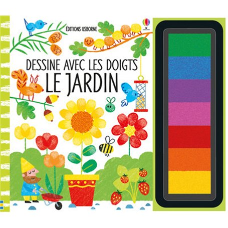 Dessine avec les doigts - Le jardin