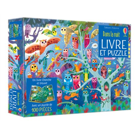 Dans la nuit - Coffret Livre et puzzle