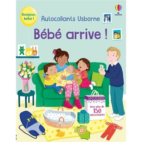 Bébé arrive ! - Autocollants Usborne - Dès 3 ans